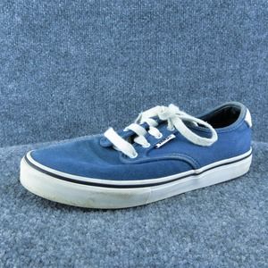 VANS‎ Boys Sneaker Shoes Athletic Blue Fabric Lace Up Size Y 5 Medium